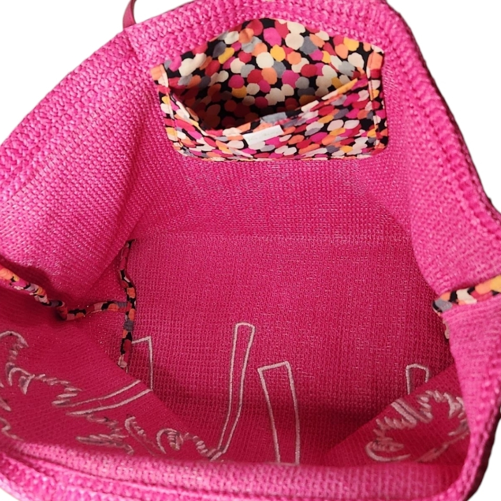 Vera Bradley Large Straw Tote in Pixie Confetti - Picture 5 of 12